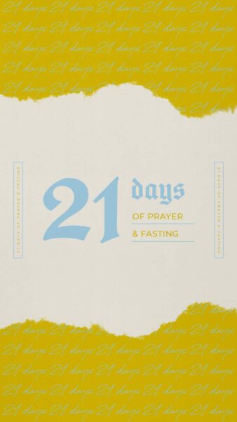 21 Days Of Prayer Gold Paper Story - Title